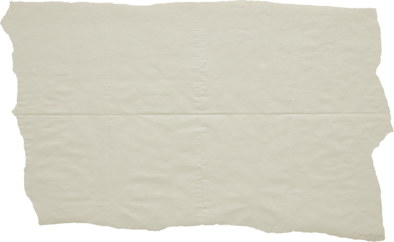 Folded Drawing (white on white) by Sol LeWitt