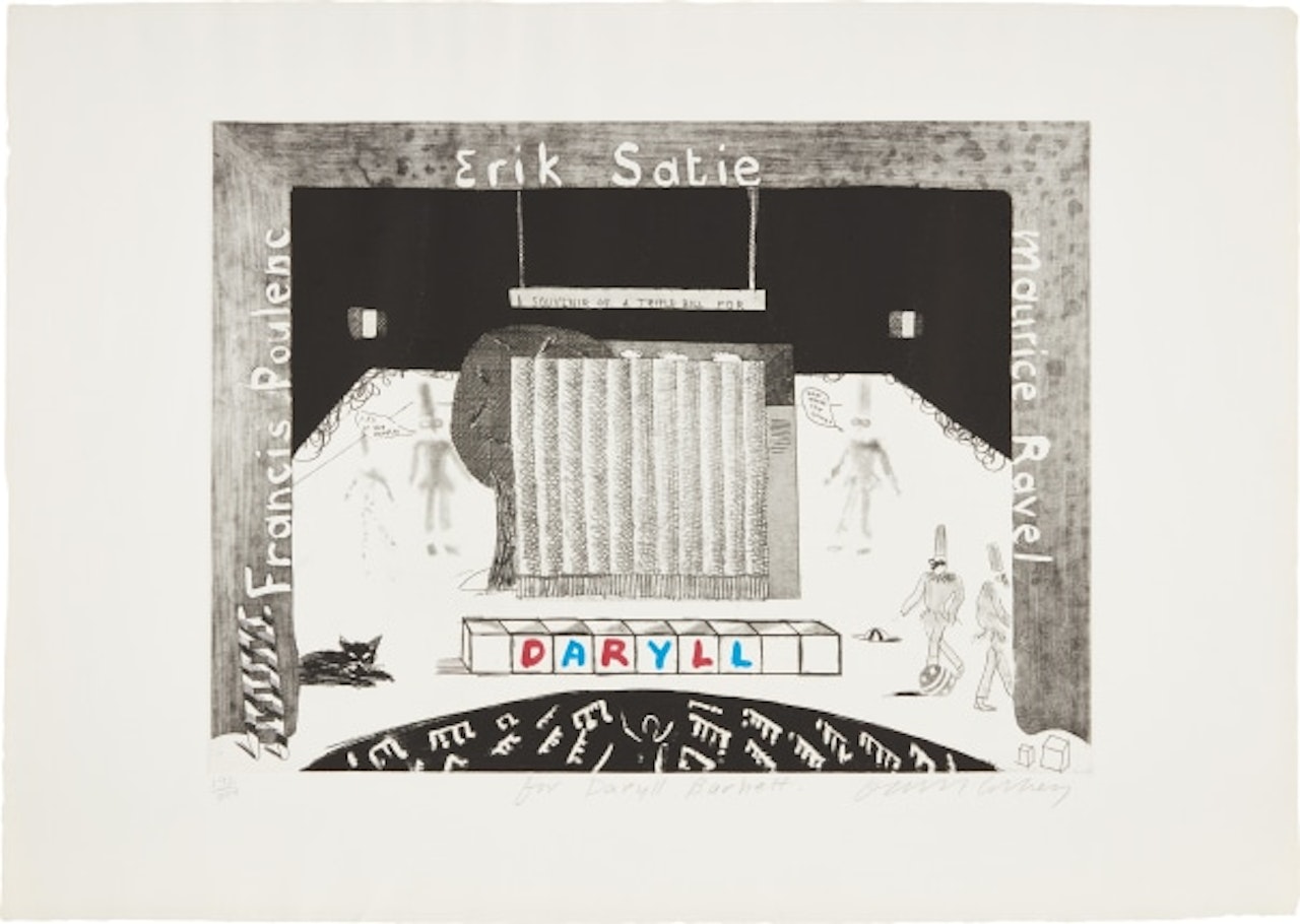 A Souvenir of a Triple Bill (for Daryll) by David Hockney