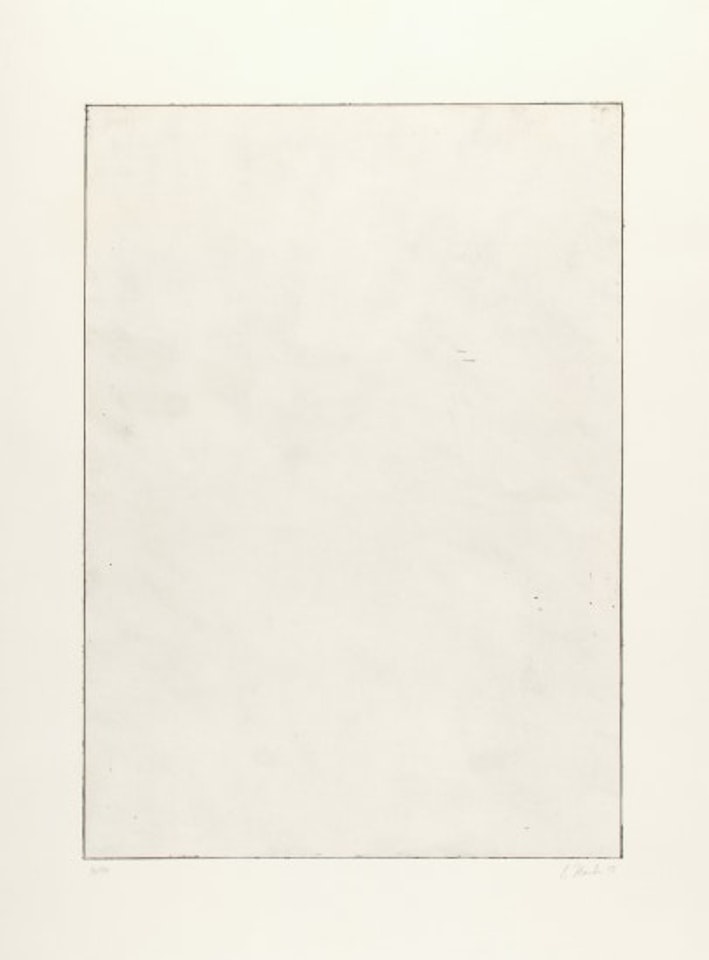 Five Plates: one plate by Brice Marden