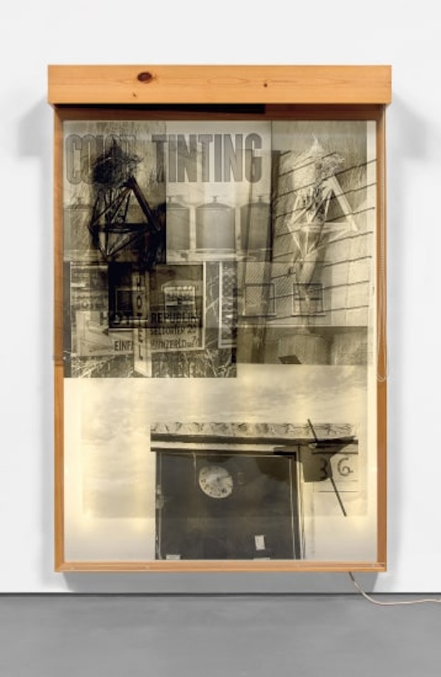 Sling-Shots Lit #6 (Black State) by Robert Rauschenberg