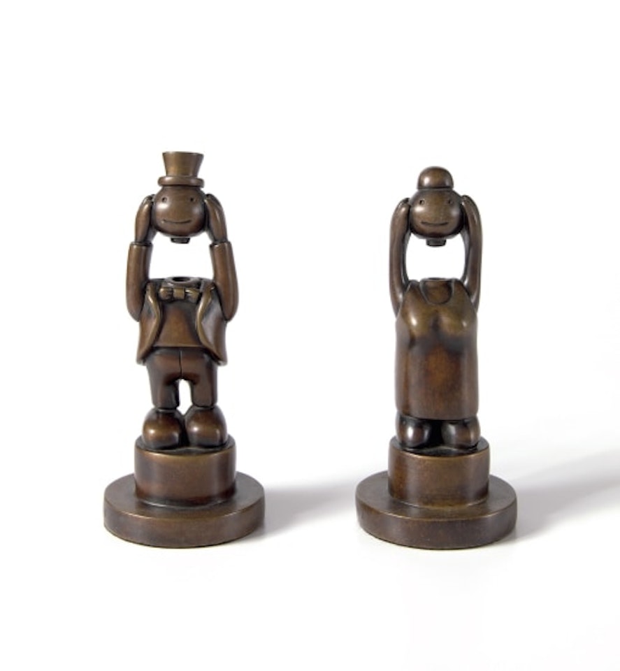 The Rich Visionaries pair (A and B) by Tom Otterness