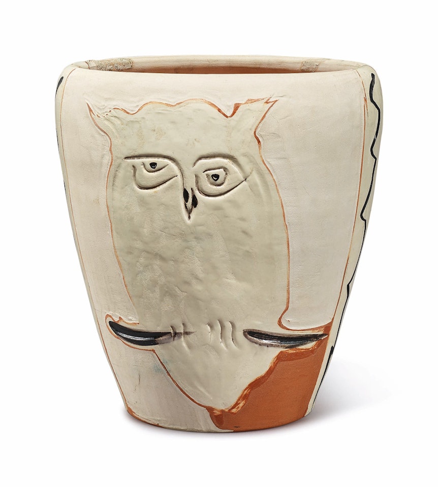 VISAGE ET HIBOU (A. R. 407) by Pablo Picasso