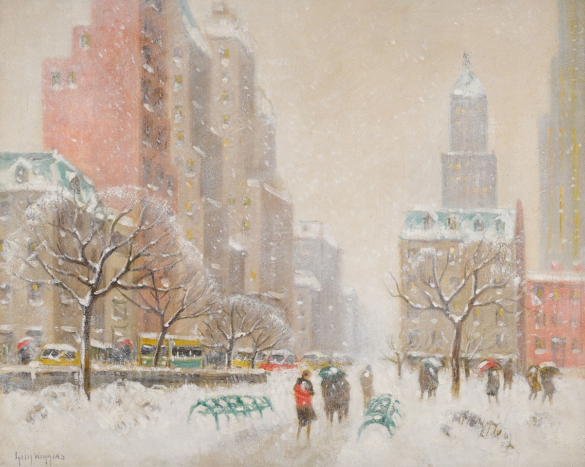 CHRISTMAS EVE IN NEW YORK by Guy Carleton Wiggins