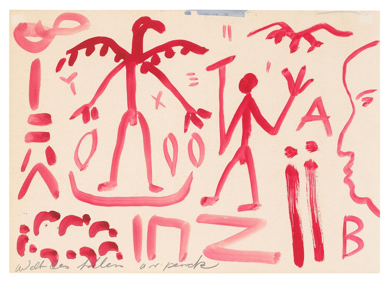 Welt des Adler (World of the Eagle) by A.R. Penck
