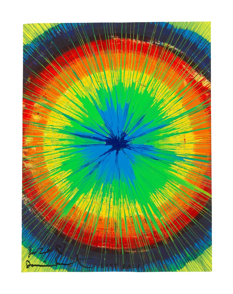 Untitled paper spin by Damien Hirst