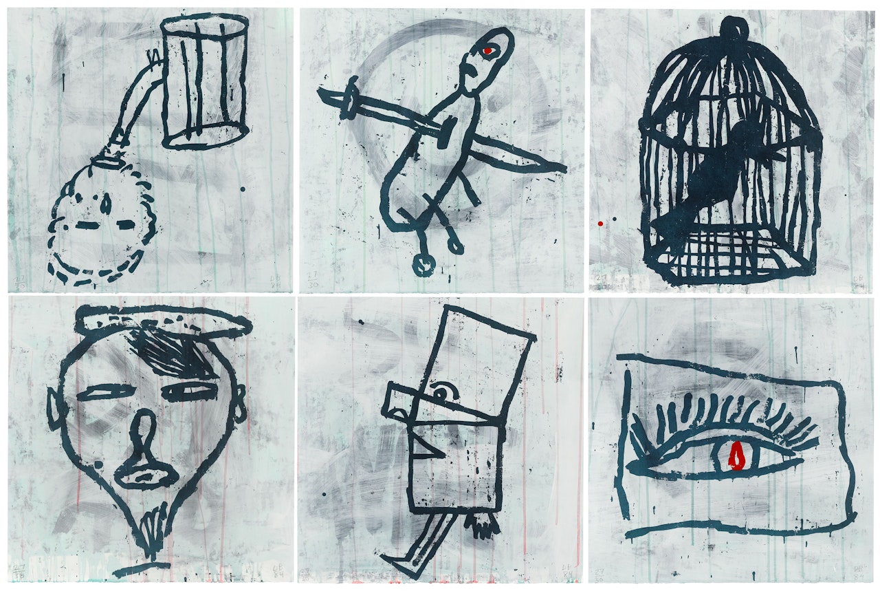 No Literal Meaning Here by Donald Baechler