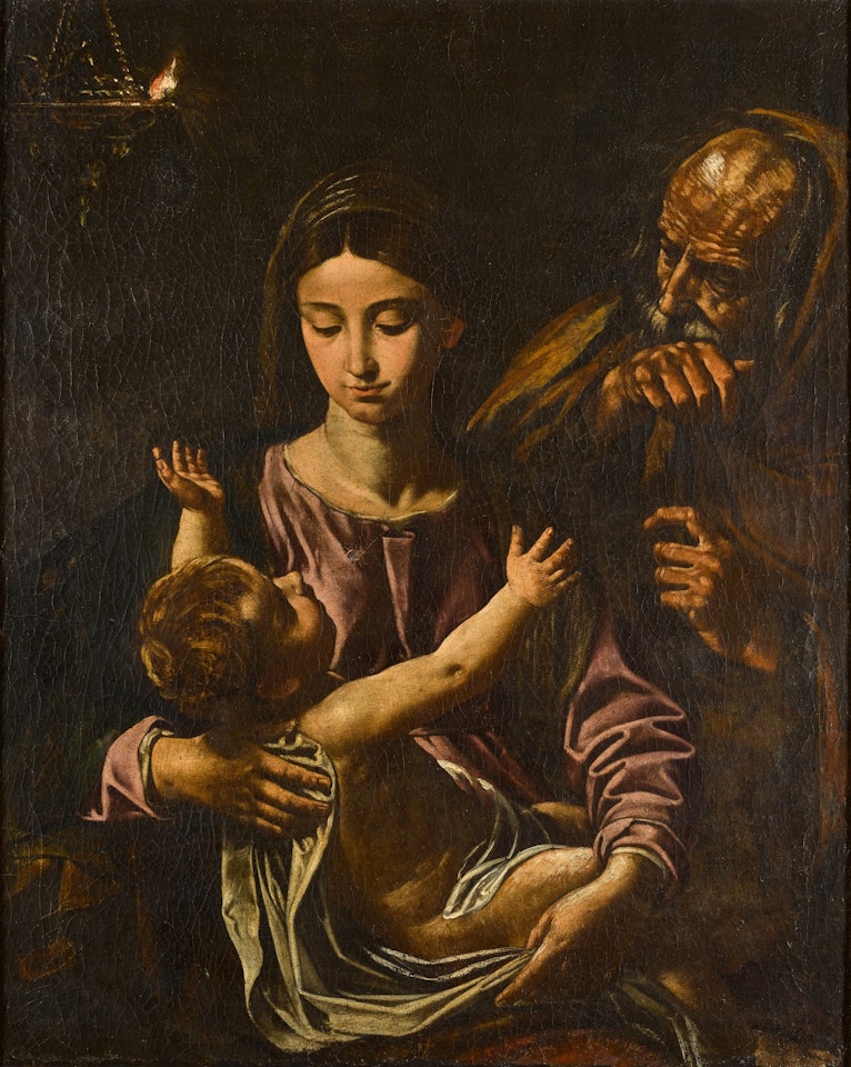THE HOLY FAMILY by Roman School