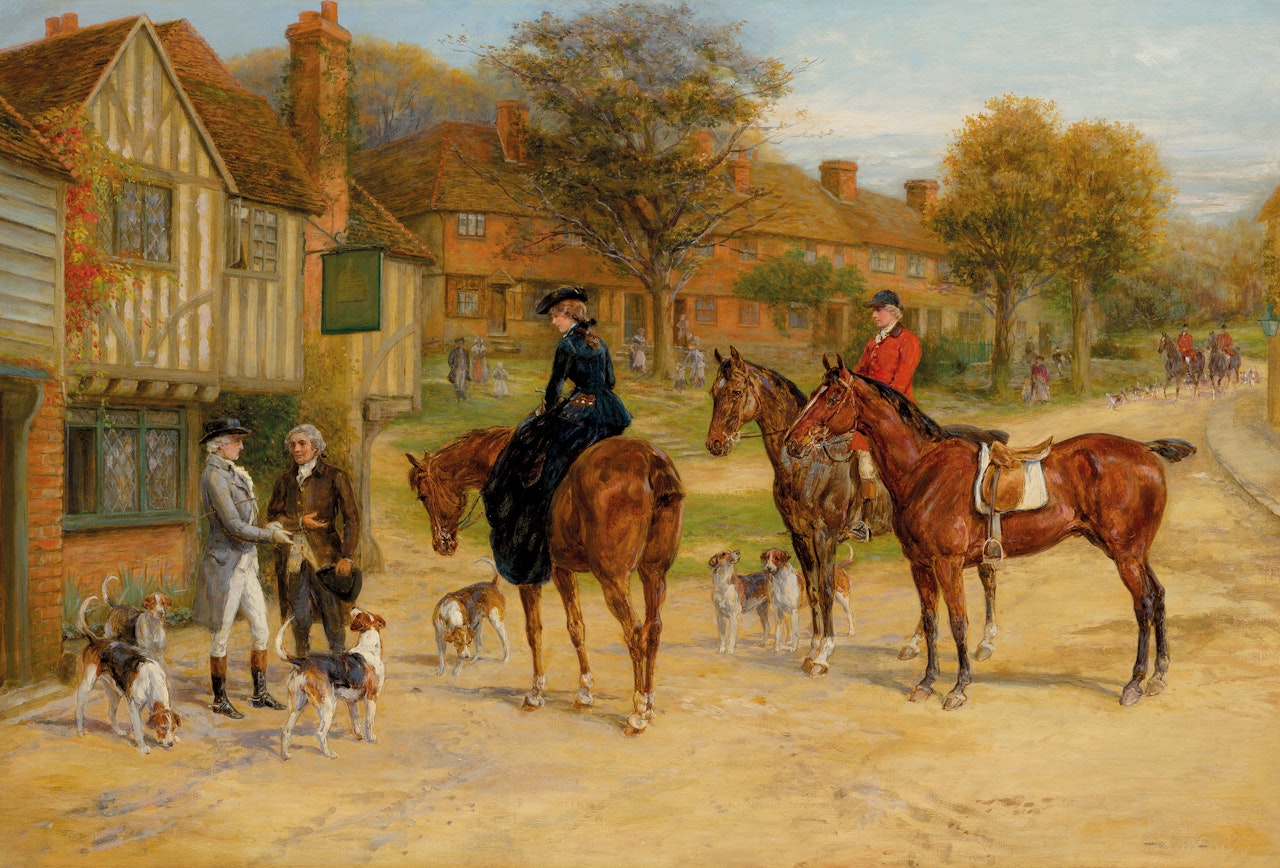 Meet at the inn by Heywood Hardy