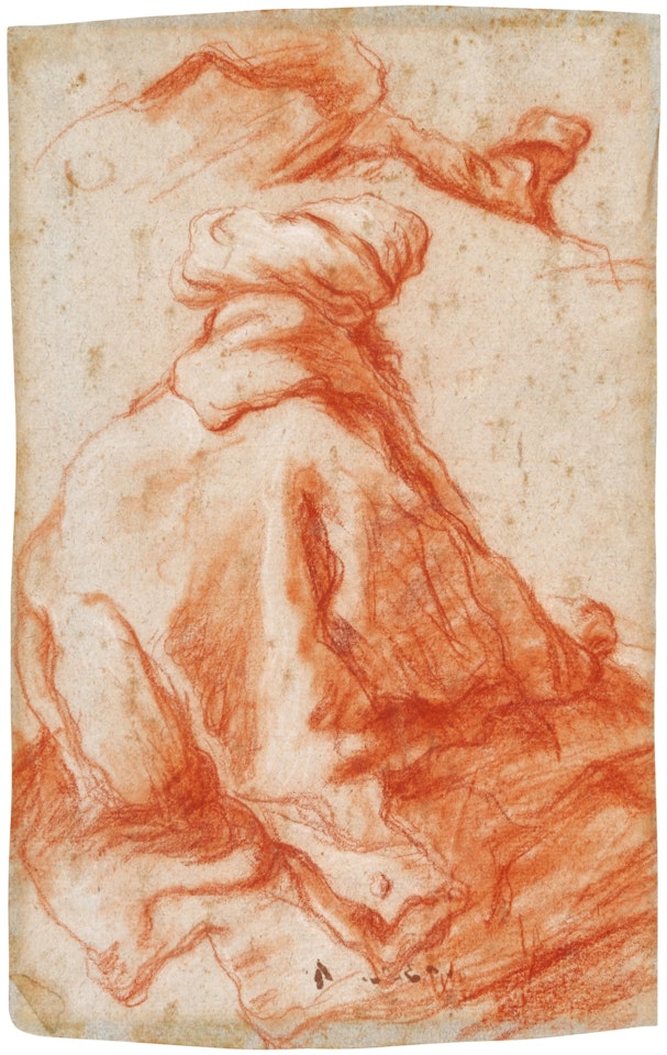 A MAN IN A TURBAN, SEEN FROM BEHIND by Giovanni Battista Tiepolo