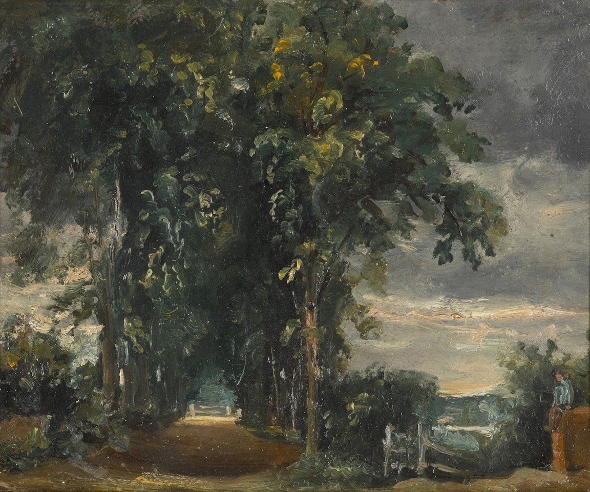 A COUNTRY LANE WITH AN AVENUE OF TREES by John Constable