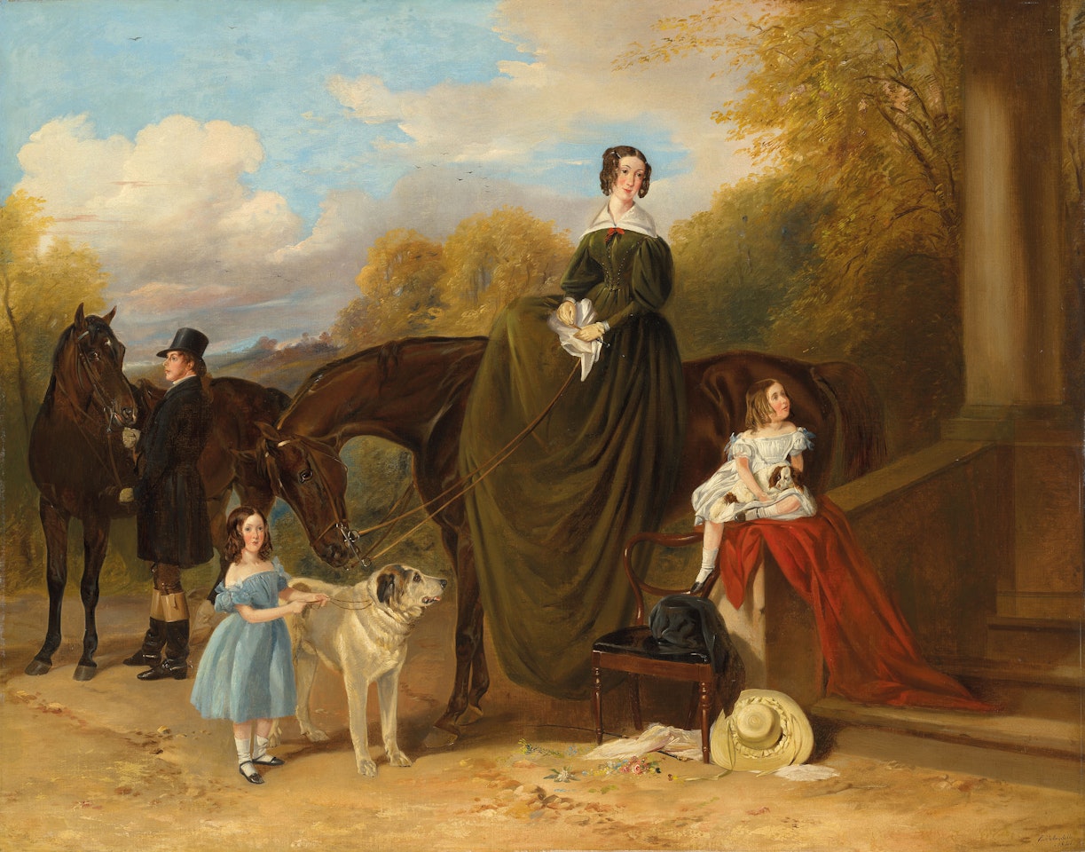 A family portrait by Richard Ansdell