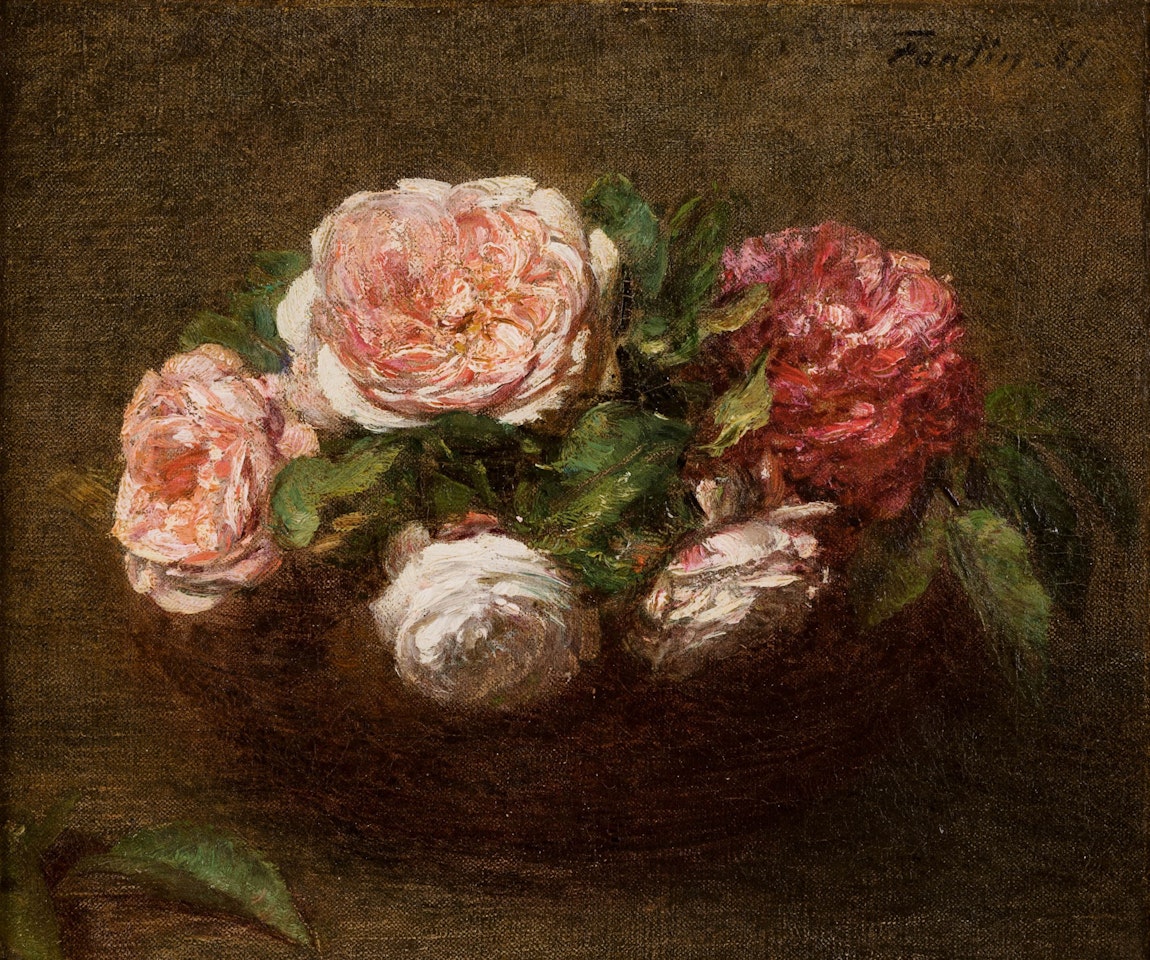ROSES by Henri Fantin-Latour