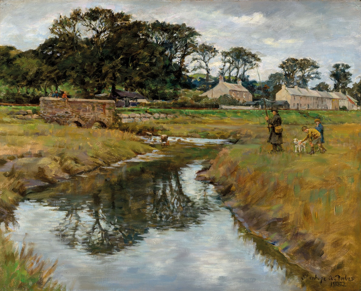 Where the river bends by Stanhope Alexander Forbes