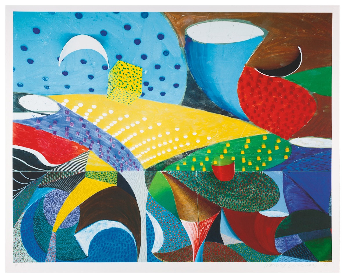 FOURTH DETAIL SNAILS SPACE MARCH 27TH 1995 (M.C.A.T. 358) by David Hockney