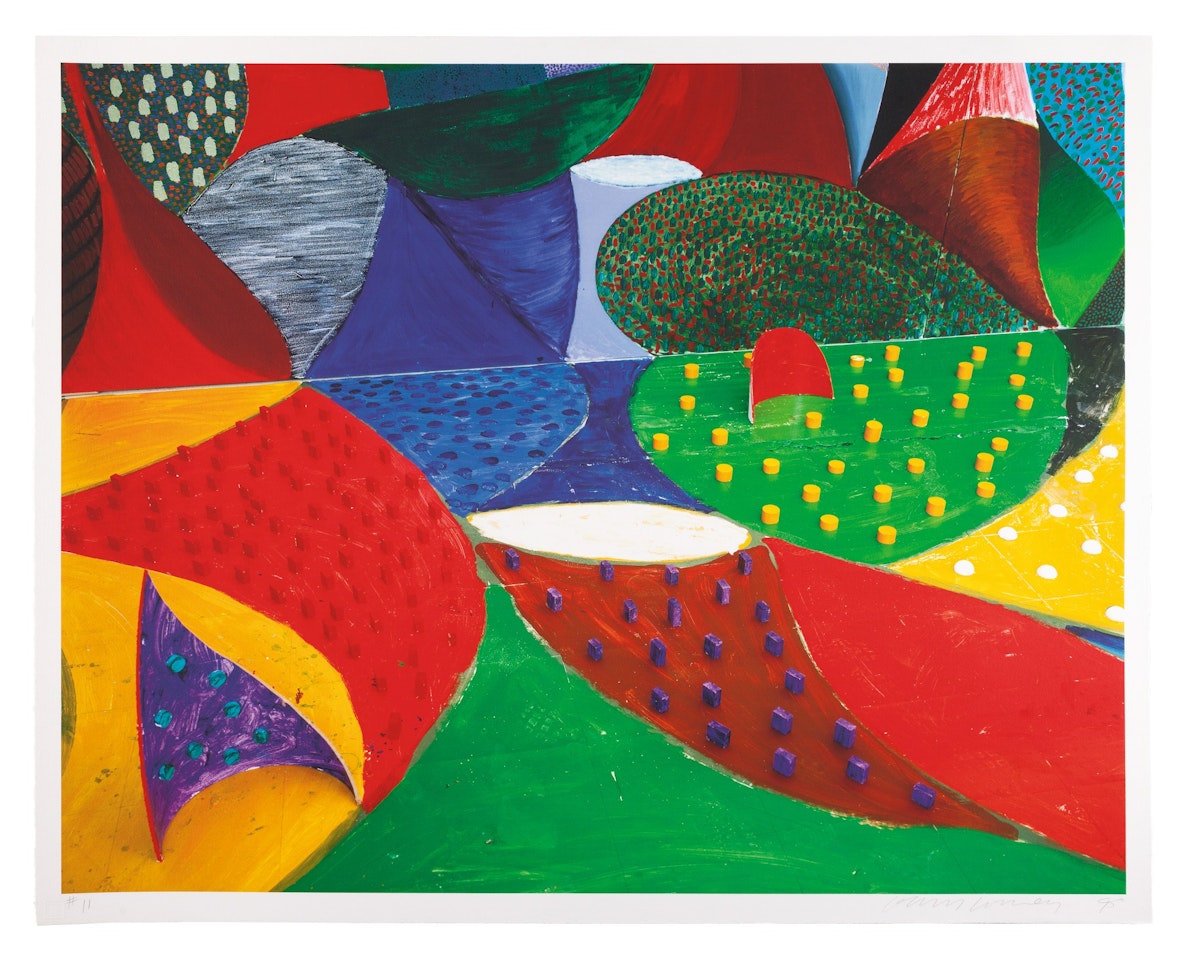 FIFTH DETAIL SNAILS SPACE MARCH 27TH 1995 (M.C.A.T. 358) by David Hockney