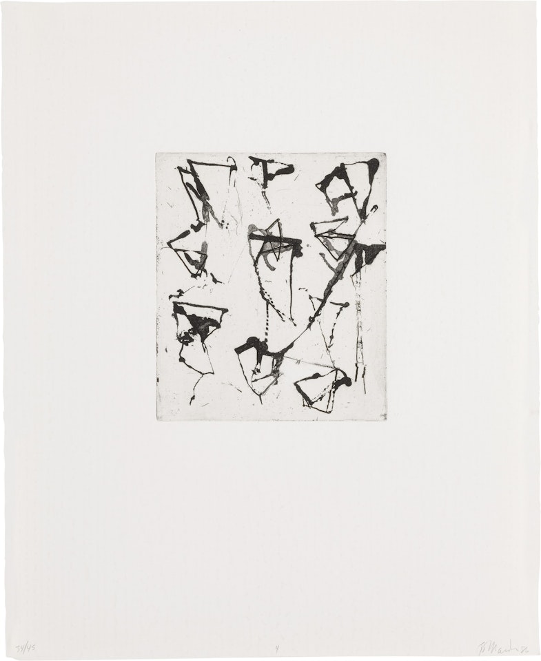 ETCHING TO REXROTH (L. 40.4) by Brice Marden