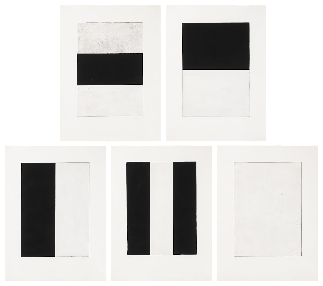 FIVE PLATES (LEWISON 23) by Brice Marden