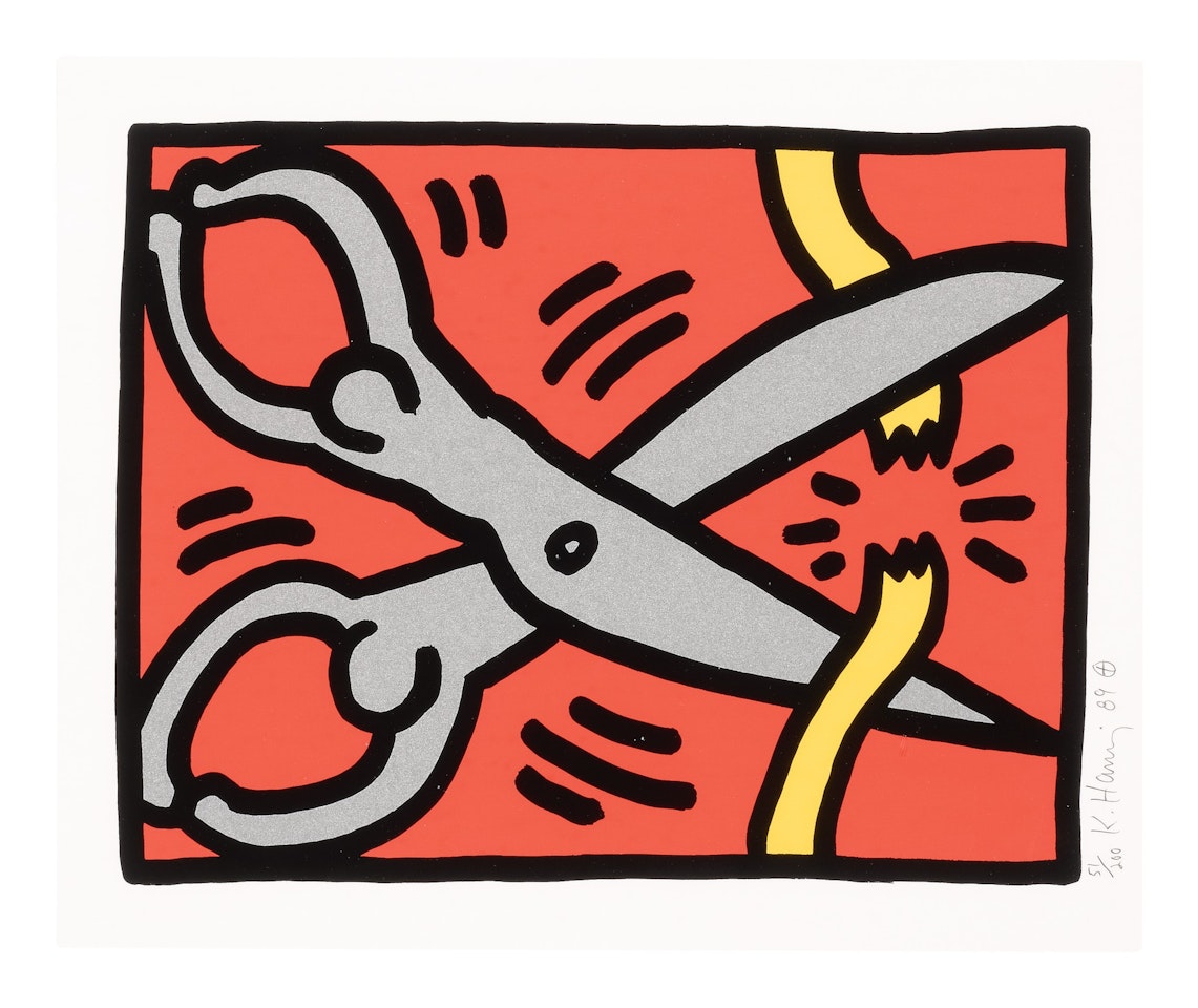 POP SHOP III: ONE PLATE (LITTMANN P. 144) by Keith Haring