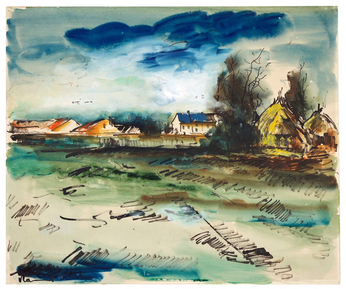 PAYSAGE AVEC MEULES by Maurice de Vlaminck
