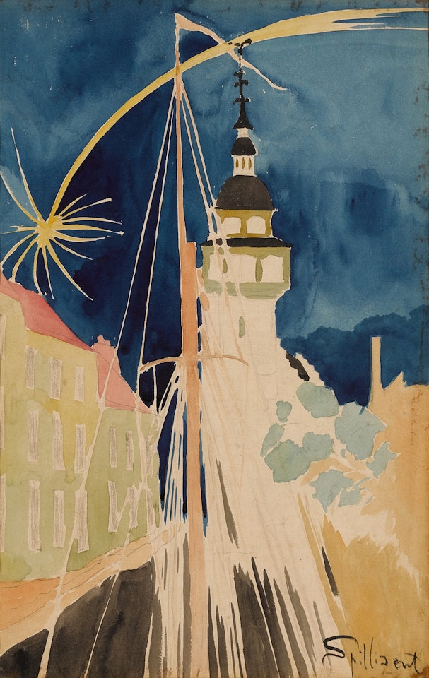 OBUS SUR OSTENDE by Léon Spilliaert