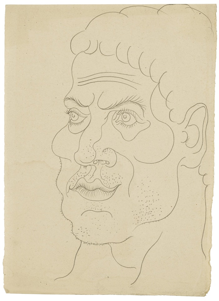 VISAGE D'HOMME VERS LA GAUCHE by Pablo Picasso