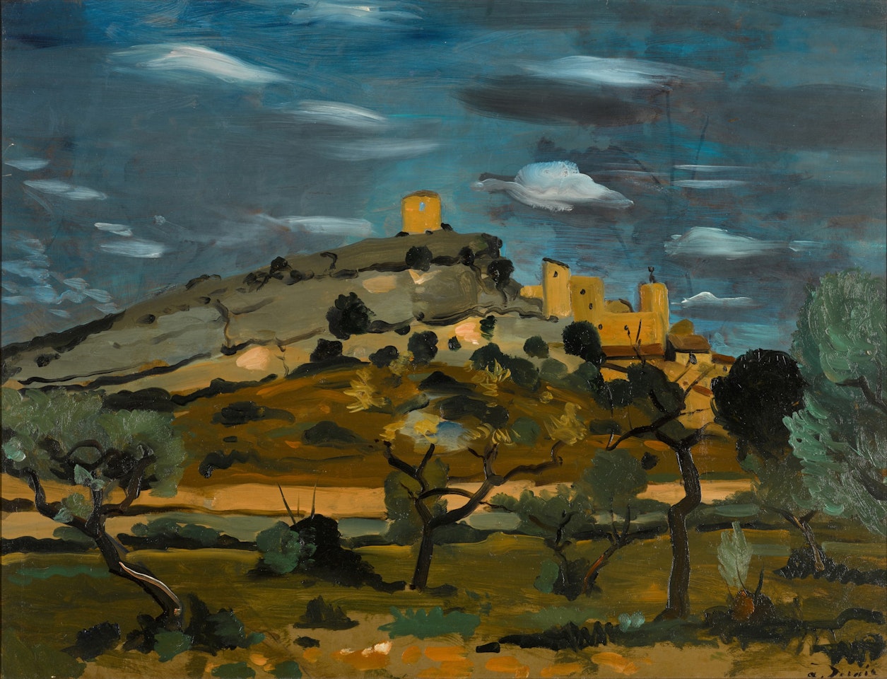 PAYSAGE AUX ENVIRONS D'ARLES by Andre Derain