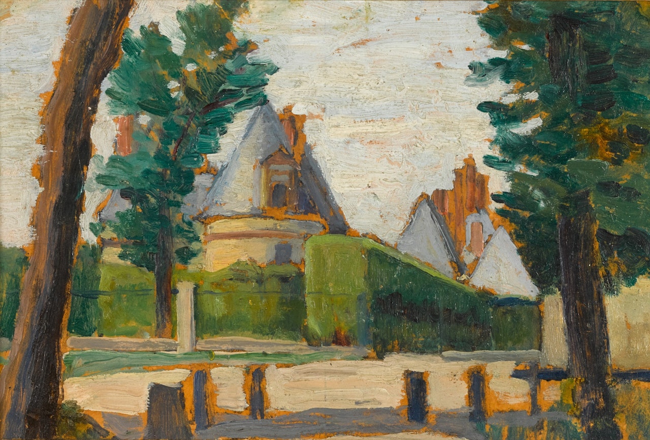 L’ENTRÉE DU CHÂTEAU by Henri Edmond Cross