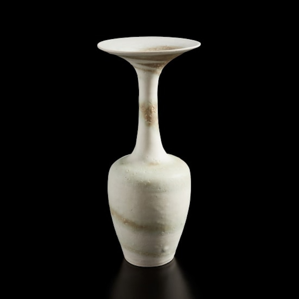 Large vase with flaring lip by Lucie Rie