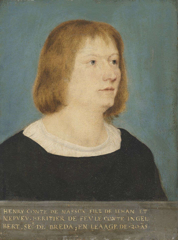 Portrait of Henry of Nassau-Breda (1483-1538), bust-length by German School