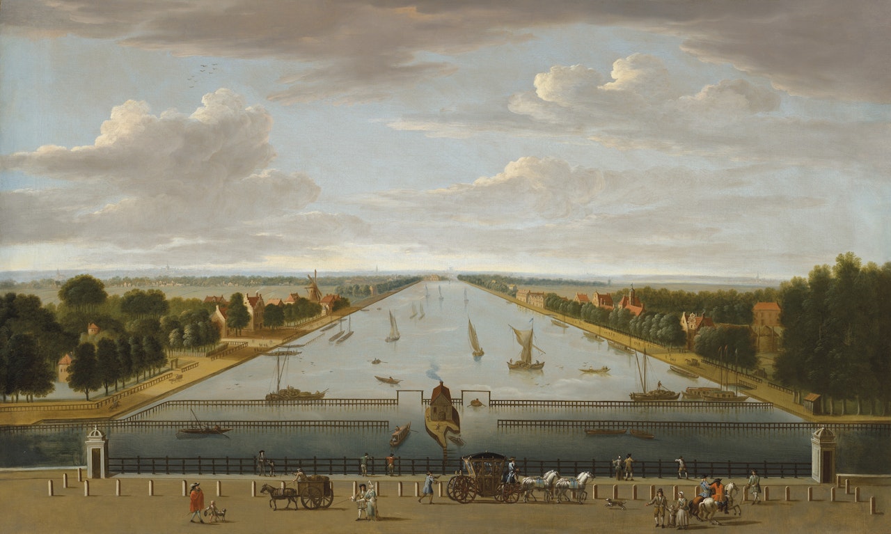 The Amstel from the Hogesluis facing South by Dutch School