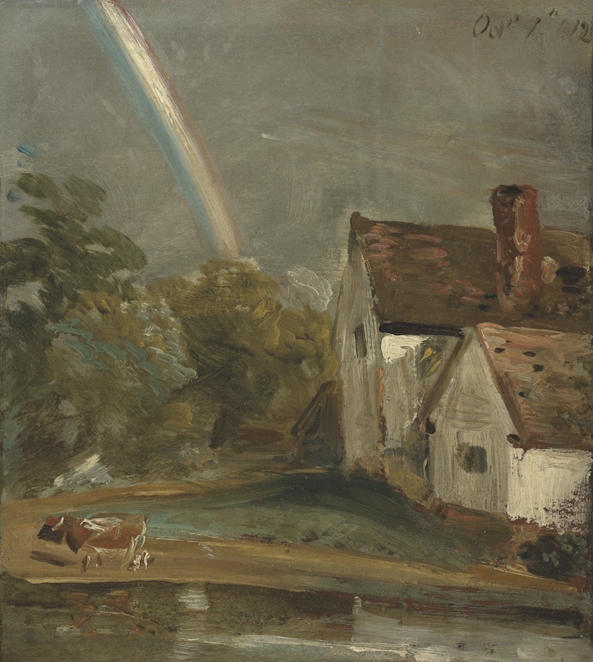 Willy Lott’s cottage with a rainbow by John Constable
