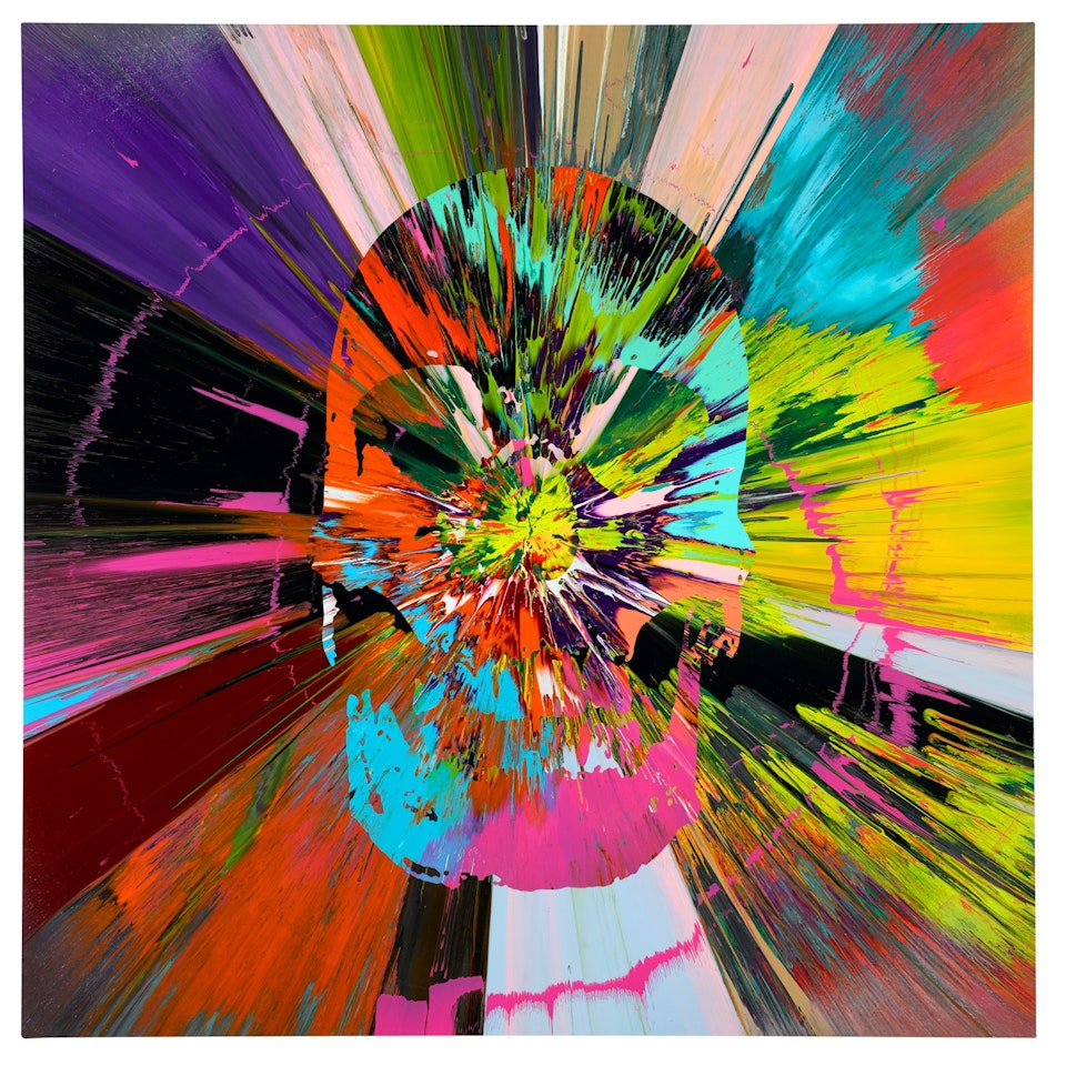 BEAUTIFUL APOCATEQUIL NARCISSISM PAINTING by Damien Hirst