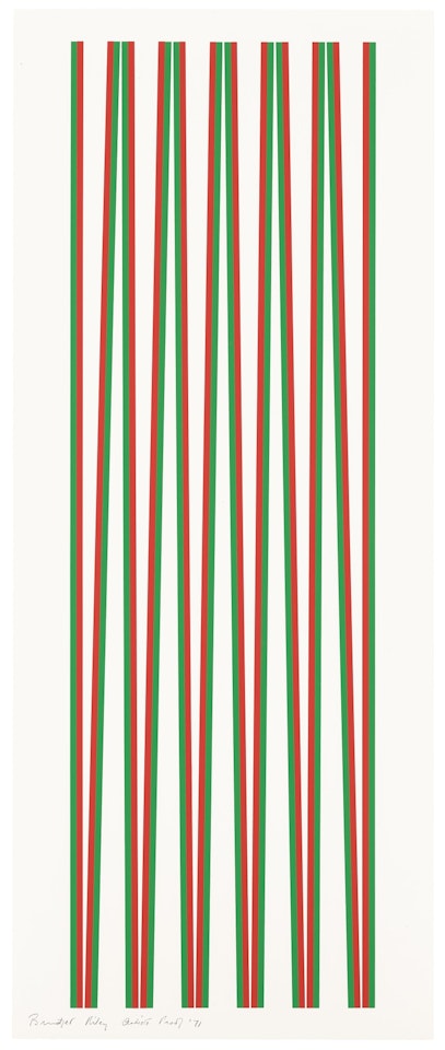 ELONGATED TRIANGLES 2 by Bridget Riley