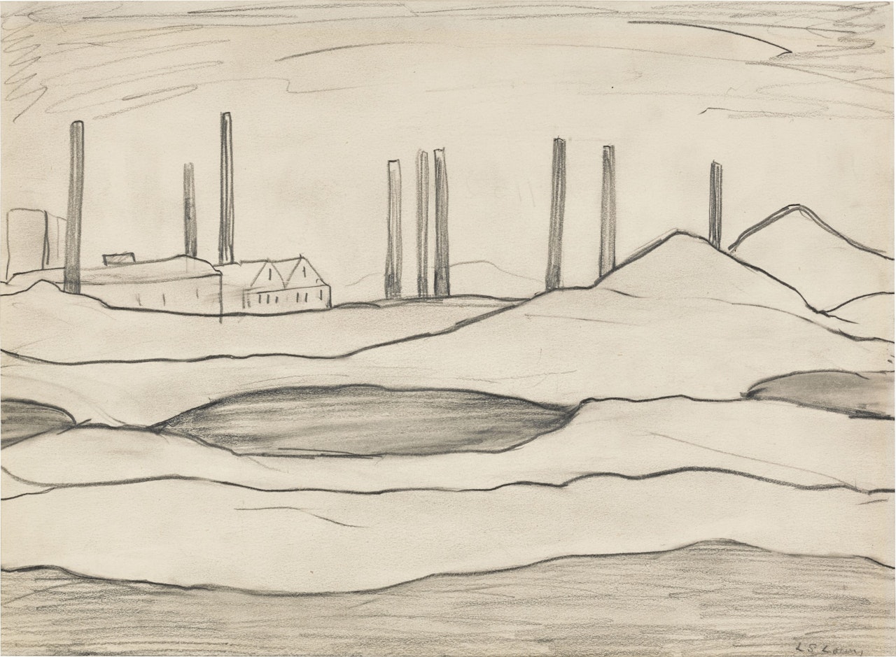 INDUSTRIAL LANDSCAPE by Laurence Stephen Lowry