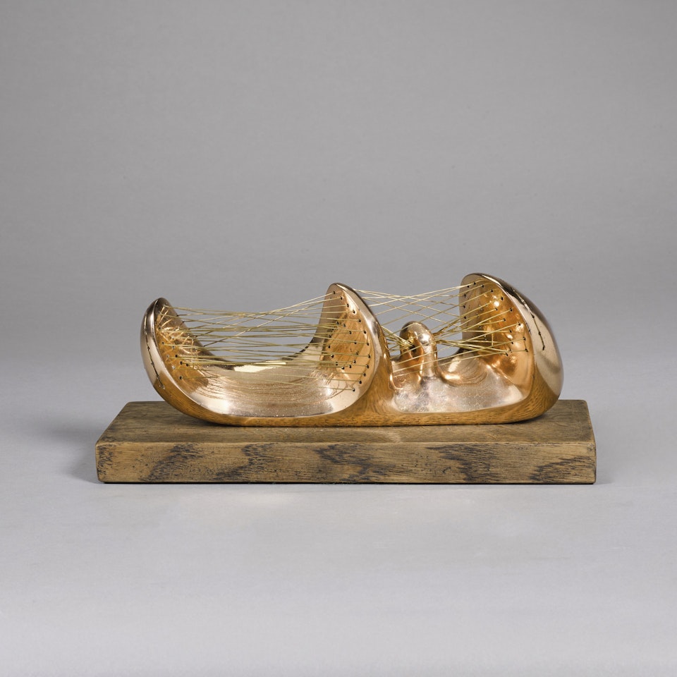RECLINING STRINGED FIGURE by Henry Moore