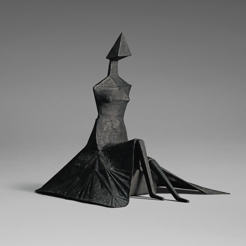 SITTING WOMAN IN ROBES IV by Lynn Chadwick