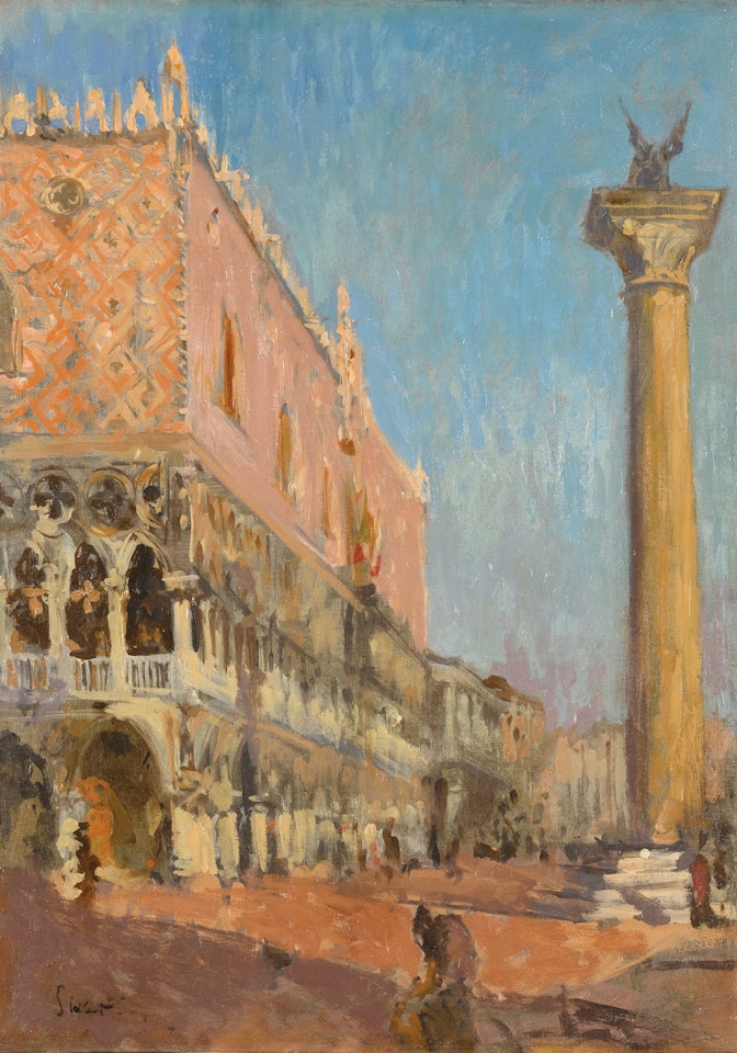 THE LION OF ST MARK AND THE DOGE'S PALACE, VENICE by Walter Richard Sickert