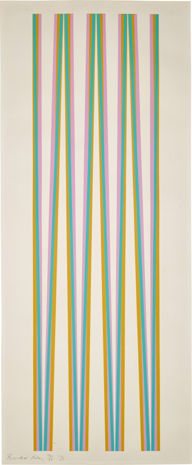 UNTITLED (ELONGATED TRIANGLES 4) (S. 12)&nbsp; by Bridget Riley