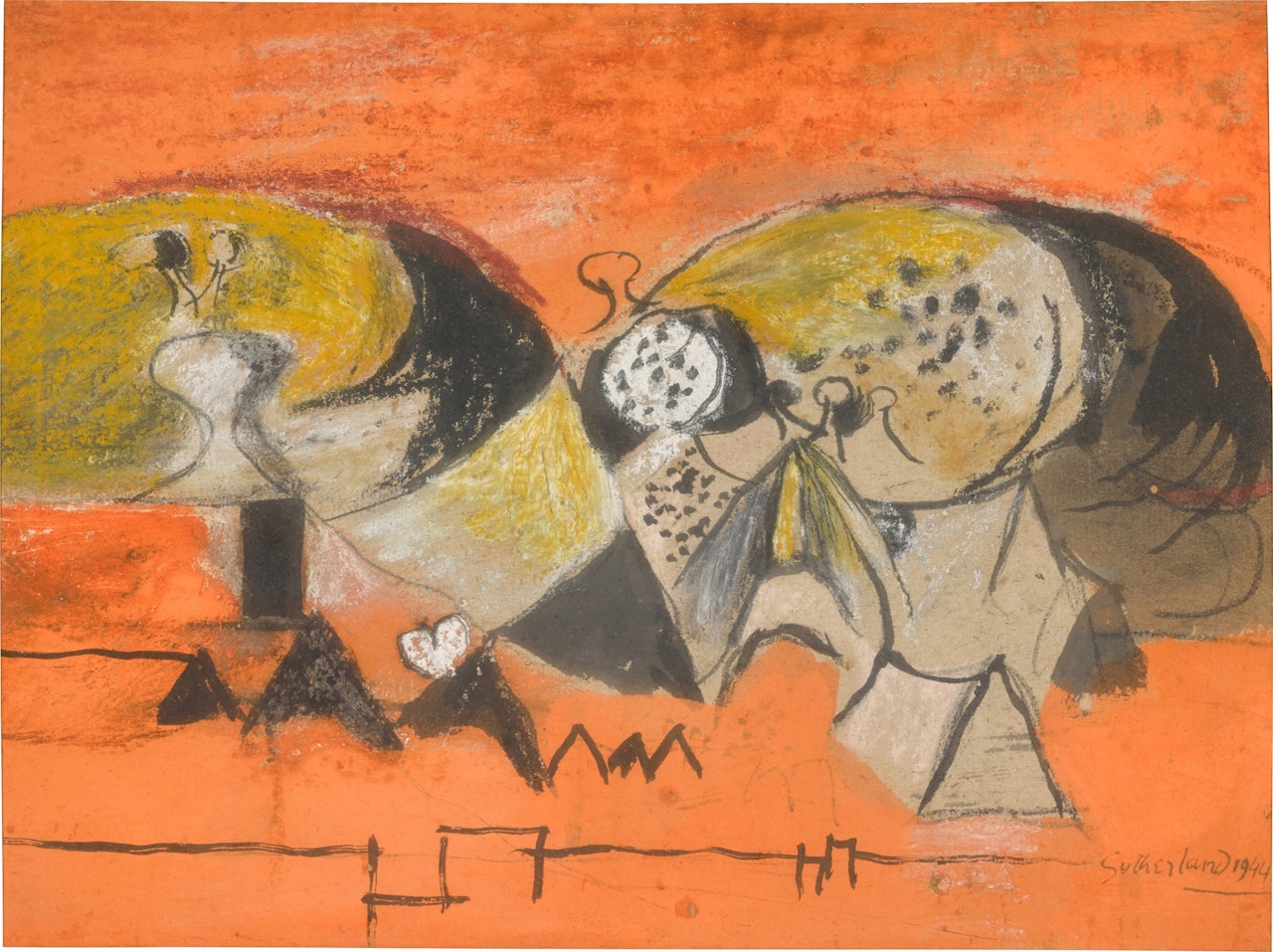 LANDSCAPE WITH ROCKS by Graham Sutherland