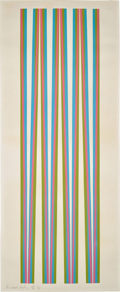 UNTITLED (ELONGATED TRIANGLES 5) (S. 13) by Bridget Riley