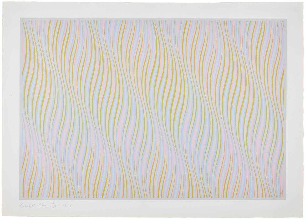 UNTITLED (ROSE) (SCHUBERT 27) by Bridget Riley