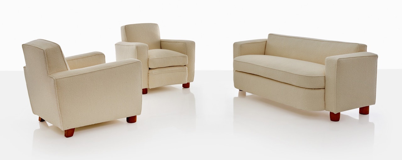 THREE-PIECE SALON SUITE by Emile-Jacques Ruhlmann