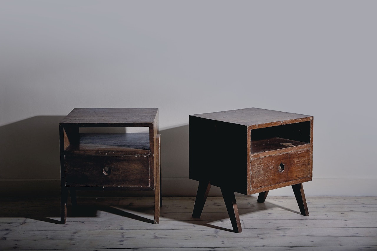 Pair of Bedside Tables by Pierre Jeanneret