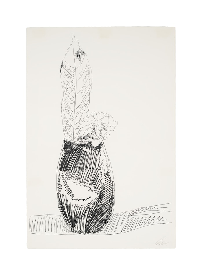 Flowers (Black and White): one print by Andy Warhol