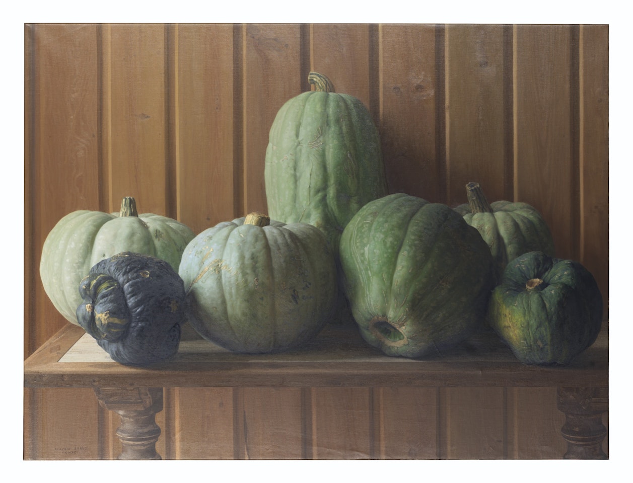 Calabazas verdes by Claudio Bravo