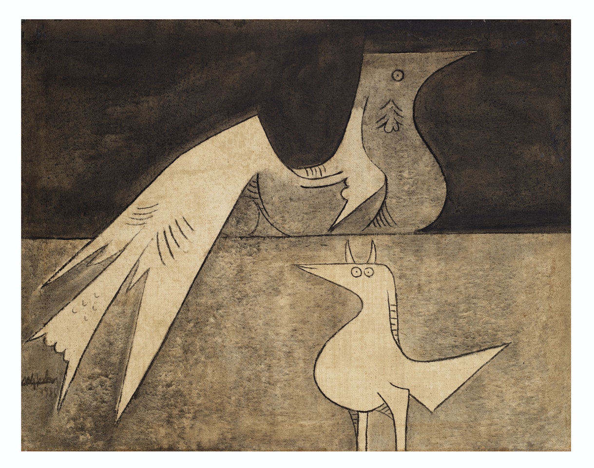 El gallo y la gallina by Wifredo Lam
