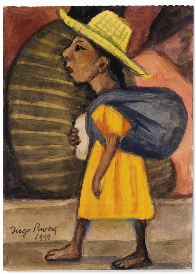 Peasant Woman by Diego Rivera