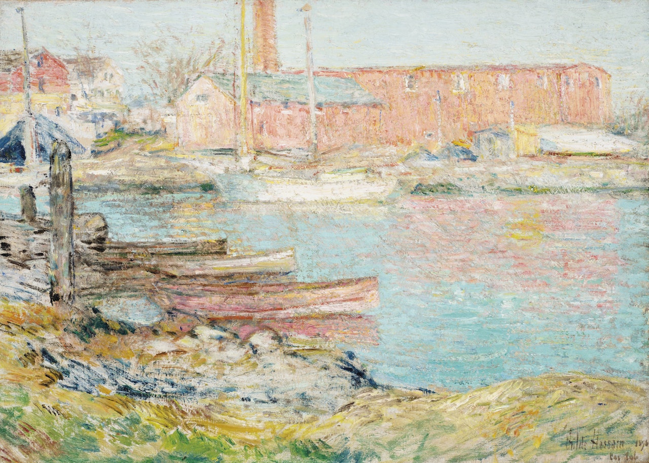 The Red Mill, Cos Cob by Childe Hassam