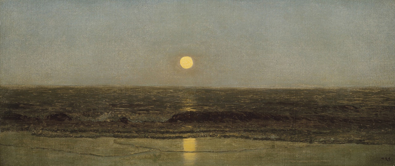 Moonrise on the Seashore by Sanford Robinson Gifford
