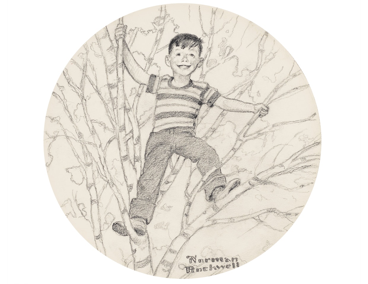 Birches by Norman Rockwell